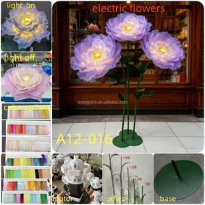 LEDA Giant Silk Organza Flower <b>White</b> <b>Tulle</b> Flower Wedding Centerpiece Wedding Store Decoration Photography Props Window Display - Product Image 5