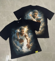 T-shirts d'été pour hommes en coton brodé de haute qualité, col rond, coupe ample, respirants, à manches courtes