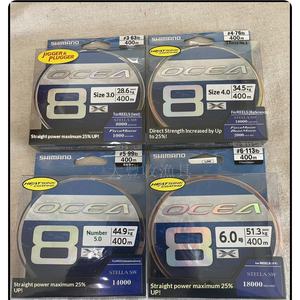 Línea de Pesca Trenzada de Polietileno de Alta Calidad X8 LD-A81S <span class=keywords><strong>OCEA</strong></span> 400M con Revestimiento Térmico para Pesca Oceánica - Product Image 1