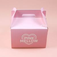 8*8*5 pouces Mini boîtes à gâteaux Petites boîtes à gâteaux Mini boîtes de boulangerie avec fenêtre pour Noël