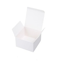 Boîte en carton blanc pliable personnalisée avec impression offset, ajout de logo universel, emballage en gros
