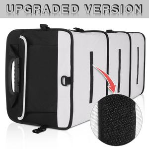 Organisateur de coffre de voiture imperméable en Oxford multi-compartiments 40x30x10cm, facile à installer, sac de rangement pliable pour voitures, SUV, berlines - Product Image 6