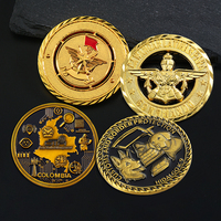 Moneta Commemorativa Personalizzata con Motivo 3D in Rilievo e Texture, Placcata in Oro, in Lega di Zinco, per Collezioni e Souvenir