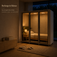 Cabine insonorisée pour dormir, cabine acoustique pour la maison, le bureau, l'aéroport, l'hôtel, réduction du bruit de 30 dB, cabine d'intimité