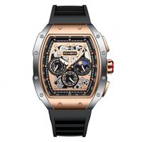 Jam tangan olahraga bisnis mewah, jam tangan kronograf Quartz tahan air 2024 merek Top, jam tangan bisnis mewah untuk pria Montre Homme 0015