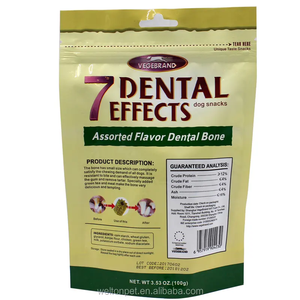 Golosinas dentales OEM de alta calidad para perros, palitos huecos naturales, sabor a té verde, golosinas para masticar oralmente para mascotas, aperitivos secos de 100g para perros - Product Image 6