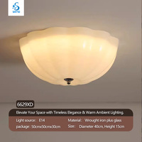 Plafonnier encastré en verre en forme de fleur, blanc, contrôle intelligent 360°, luminaire d'ambiance pour la maison, chambre, cuisine, couloir
