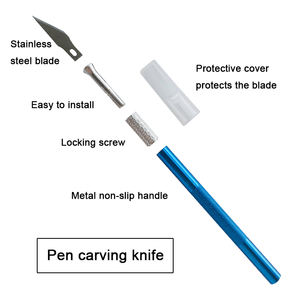 الفولاذ المقاوم للصدأ الدقة القاطع Diy الفن أداة للحرف اليدوية القاطع الدقة هواية سكين نحت الحرف اليدوية جيب سكين - Product Image 4