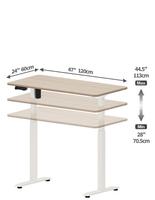 Table élévatrice moderne automatique électrique intelligente pour ordinateur Conception simple de moteur pour le bureau à domicile ou l'école Matériau métallique durable