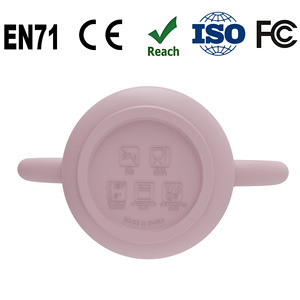 Silicone Straw Cup For Children Baby Sippy Cup <b>Drop</b> Proof Milk Cup Feeding Tableware Pink Color 0-12 Months - Product Image 1