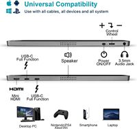 15.6 pouces FHD Full HD 1080P secondaire LCD écran étendu ordinateur portable 1080P moniteur Portable pour les jeux