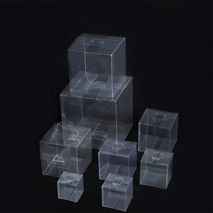 Scatola Cubica Trasparente in PET e PVC per <span class=keywords><strong>Caramelle</strong></span> Nuziali Personalizzate e Cioccolato con Inserti Dorati - Product Image 6