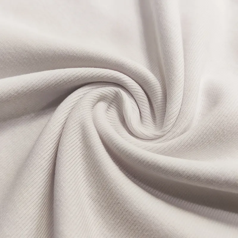 Tecido de baixo preço amostra grátis 1x1 costela 210gsm 92% algodão 8% elastano tecido de malha costela