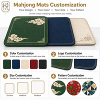 Tapis de jeu de mahjong de qualité supérieure, antidérapant et insonorisant