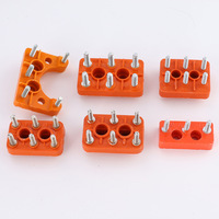 Bloc de bornes de moteur à 6 goujons avec vis en fer M6 TB06071 (67*43mm) pour câblage de moteur triphasé