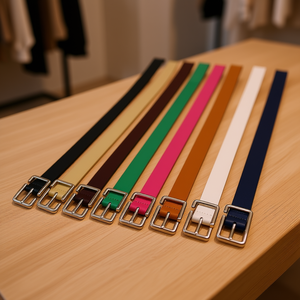 Cintura Angelina in Pelle PU con Fibbia Quadrata in Metallo da 2,5 Cm, Cinture Casual alla Moda per Donne - Product Image 2