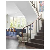Escalier d'intérieur en colimaçon en bois de construction de grenier au design personnalisé avec garde-corps 304ss Deuxième étage Escalier en acier antidérapant