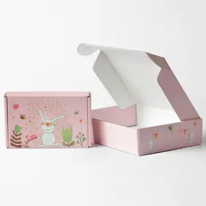 XiMan Custom Print Colored Folding Cosmetic Packing Postal Box Custom Packaging Mailer Shipping Corrugated Cardboard Paper Boxes