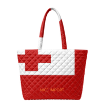 Sac fourre-tout matelassé Yap Flag pour femme, sacs à main de travail, sacs fourre-tout légers à ouverture supérieure pour le voyage, l'université et la plage