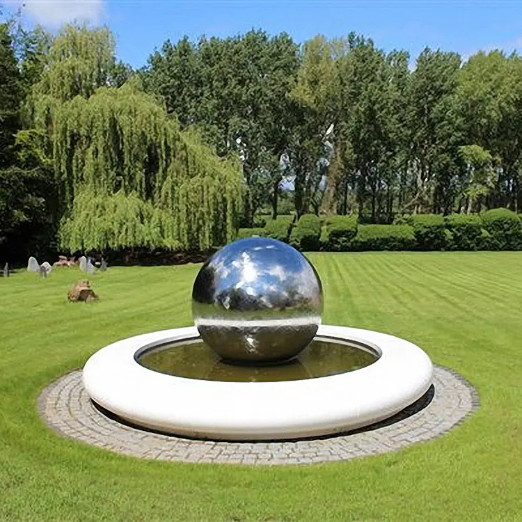 Wholesale Fast Delivery Large Abstract Metal Mirror Polished Spherical Stainless Steel Sculpture