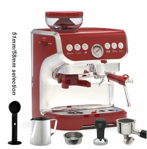 Máquina de café eléctrica <span class=keywords><strong>italiana</strong></span> portátil semiautomática, <span class=keywords><strong>cafetera</strong></span> multifuncional de una sola taza <span class=keywords><strong>3</strong></span> en 1 con molinillo - Product Image 4