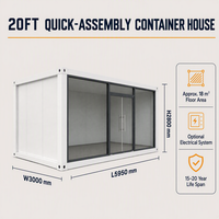 Bâtiment de magasin de détail modulaire préfabriqué en conteneur, centre commercial préfabriqué en conteneur