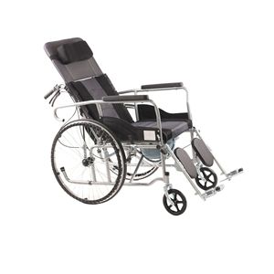 Fauteuil roulant manuel sur mesure, pliable, léger, avec cadre en acier et siège en tissu Oxford, aide à la mobilité portable pour personnes âgées - Product Image 4