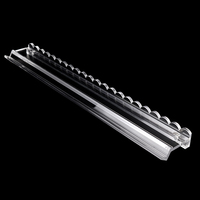 Supports de Mahjong en Acrylique Ondulé de 20 Pouces avec Poussoirs Magnétiques, Poussoirs de Tuiles de Mahjong Américaines, Ensemble de 4