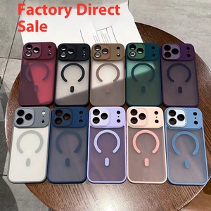 Étui de téléphone portable pour 17, en TPU mat, magnétique, antichoc, design luxueux avec grip pour 16 PRO MAX - Product Image 3