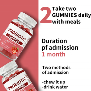 <span class=keywords><strong>5</strong></span> Miliar CFU Probiotik Gummies Rasa Stroberi 60 Vegan Bebas Gula Dukungan Kesehatan Tulang & Imunitas Dewasa 2 Per Porsi |   OEM/ODM - Product Image 4
