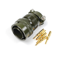 Vente directe usine – Connecteur circulaire ITT Cannon MS3126F14-5P 5 broches mâle à sertir, série MIL SPEC MIL-DTL-26482, en cuivre plaqué or
