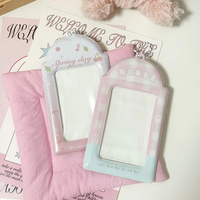 Porte-cartes PVC coréen personnalisé mignon, étui photo tendance, protège-cartes photo Kpop, pochettes de protection pour cartes de collection de stars