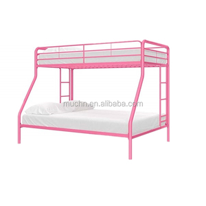 Good Quality School Furniture Kids Metal Two Bunkbeds Double Metallic <b>Beds</b> Frame Bunk - Product Image 1