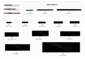 Écran publicitaire 19" 21' 23" 24" 25.5 " 28' 29" 35" 36" 37" 43" 48" 69.3" 88" - Product Image 2