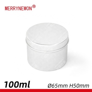 Boîte en aluminium de 100 ml 100 g avec couvercle rond, emballage portable pour thé, boîte en métal pour voyage - Product Image 3