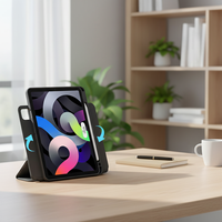 Étui intelligent à rabat magnétique mince avec support pliable pour tablette Apple iPad 12.9 2018 2022 12.9 pouces