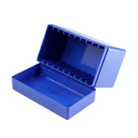 Boîte à pièces en plastique bleu, boîte à 20 fentes, boîte de numismatique compatible avec les supports PCGS NGC PMG