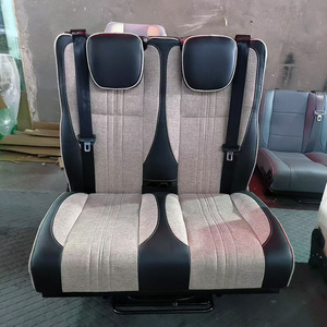 Siège de fourgon pliable Autoliuma L009S avec ceinture de sécurité, sièges doubles pivotants universels pour fourgon - Product Image 3