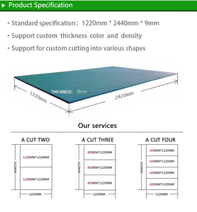 Panneau acoustique en polyester 100% PET, épais et dense, norme européenne 1220x2420 9mm/12mm, pour salle de sport et cinéma - Product Image 3