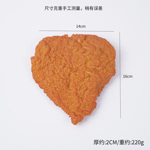 Modelo de exhibición de pollo frito de plástico estilo Love, utilería de pollo frito para decoración del hogar - Product Image 2