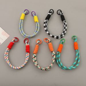 Dragonne courte universelle en nylon coloré pour téléphone, anti-perte, avec porte-clés - Product Image 1