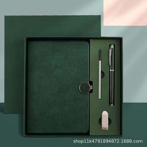 Luxury Personalized Business <b>Notebook</b> Pen Gift <b>Set</b> Custom Logo for Education Travel Agency or Corporate Christmas Corporate - Product Image 3