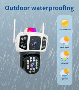 Q618 doppia lente PTZ pistola fotocamera 4MP HD WiFi, rotazione 360 °, monitoraggio Tri-schermo e allarmi Audio/visivi intelligenti - Product Image 6