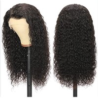 Perruque courte bob en cheveux humains brésiliens bon marché, perruque frontale en dentelle 13x4, perruque frontale en dentelle bouclée crépue HD sans colle