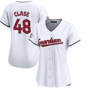 2025 Damen Cleveland Heim Limited Baseball Trikot Individuell Anpassbar Genähte Bestickte Uniformen Logos Weiß Übergröße Feuchtigkeitsableitend - Product Image 6