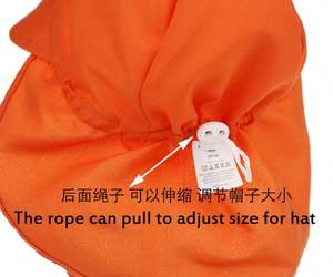 Sombrero de Sol de Secado Rápido para Bebés y Niños Pequeños, Ajustable, Protección Solar UPF 50+ UV, Sombrero de Pescador con Solapa para el Cuello para Niños, para la Playa - Product Image 4