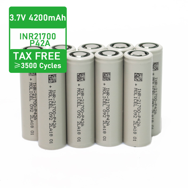 Li Ion Lithium Ion Ncr21700t Inr21700 Cell 5000mah 4800mah 6000mah Vtc6a 40t 50e 50s 30t M50lt P45b Molicel P42a 21700 Battery