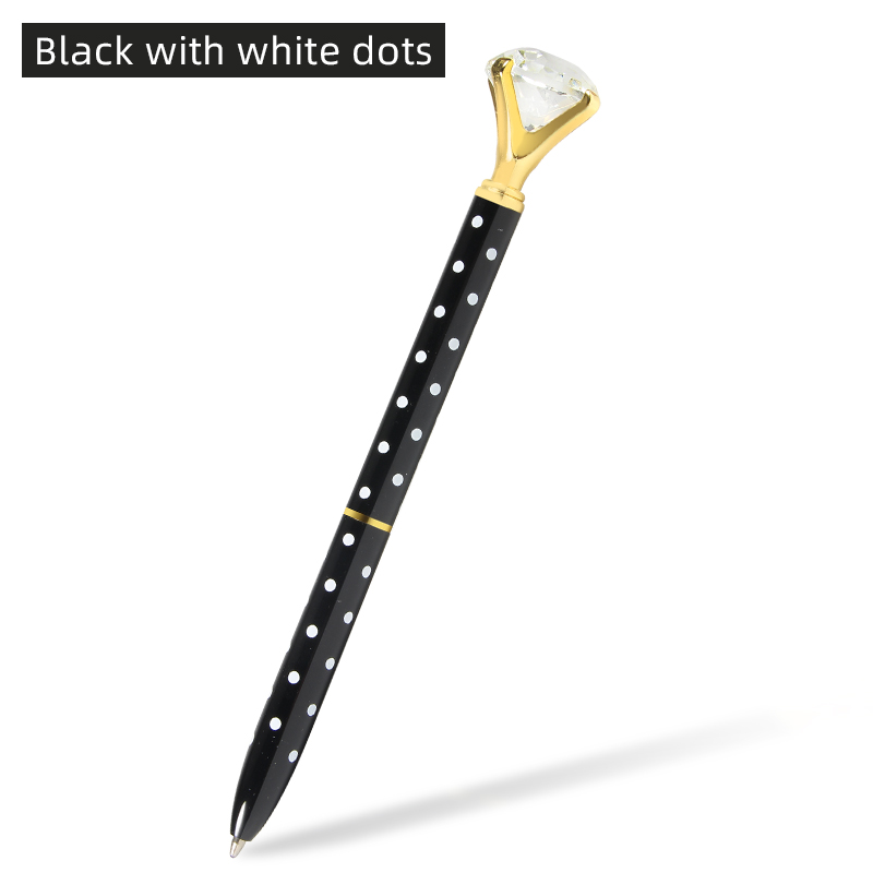 black with white dots