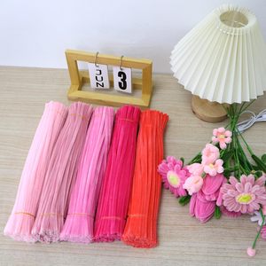 อุปกรณ์งานฝีมือ DIY สำหรับเทศกาลอีสเตอร์ ลวดฟูฟ่องขนาด 8 มม. ดอกไม้ประดิษฐ์ ท่อทำความสะอาดสีชมพูอ่อน สำหรับตกแต่งงานแต่งงาน - Product Image 4