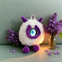 Robot Compagnon Émotionnel IA, Jouet Intelligent avec Commande Vocale, Matériau Polyester, Prise US – Décoration de Bureau, Boîte Mystère, Cadeau de Noël pour